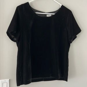 Black Velvet top jcrew